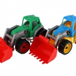 Tractor colorat cu cupă din plastic pentru copii