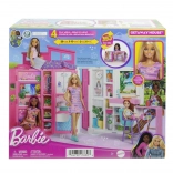 Căsuță Barbie pliabilă și confortabilă cu păpușă