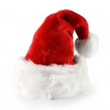 Căciulă de Crăciun roșie cu margine albă