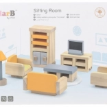 Mobilier din lemn pentru căsuța de păpuși PolarB de la Viga