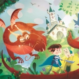 Clementoni Puzzle Dragon și cavaler 180 piese