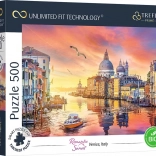 Puzzle Romantic apus de soare: Veneția, Italia 500 de piese