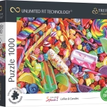 Puzzle TREFL UFT Color Splash: acadele și dulciuri 1000 piese