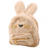 Rucsac pentru copii din pluș iepuraș beige 3L