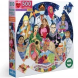 Puzzle rotund Ziua Internațională a Femeii 500 piese EEBOO