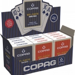 Cărți de poker din plastic PKJ – roșii, index mare