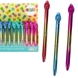 Pix cu bilă cu ananas, auriu, rezerve albastre 0,7 mm