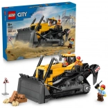 lego city buldozer galben cu încărcător