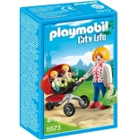 Playmobil City Life cărucior pentru gemeni – set de construcție