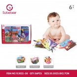 Set de trei cărți senzoriale pentru cei mici