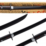 Sabie de samurai pe baterii cu efecte sonore, neagră