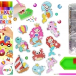 Autocolante cu Pictură cu Diamante Lumea Marină Animale Mozaic