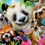 Puzzle Selfie ale Prietenilor Ochi-negri 300 Piese