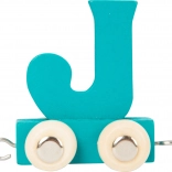 small foot trenuleț din lemn – alfabet colorat litera J