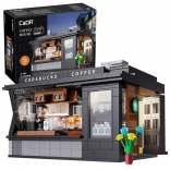 Cărămizi CaDA cafenea modernă Cadabucks Coffee House, 768 piese, iluminare LED