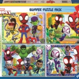 Puzzle Ravensburger Spidey și prietenii săi uimitori 4x42 piese