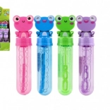 Baloane de săpun Broască 13 cm – 4 culori, balonase pentru copii cu capac drăgălaș