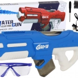 Pistolă cu apă electrică mare albastră 750 ml cu ochelari de protecție