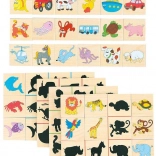 Puzzle din lemn: găsește umbra