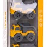 Set de trei vehicule de construcție