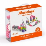 Set de construcție Mini Waffle Constructor 140 piese – roz