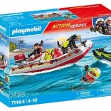 Set figurine Eroii Acțiunii Barca de pompieri cu skijet