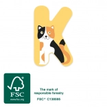 Small foot literă din lemn K