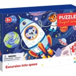 dodo puzzle transport: excursie în spațiu 30 de piese