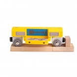 Bigjigs Rail atelier mobil din lemn – vagon cu unelte