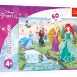 Puzzle 60 piese Descoperă prințesele DISNEY PRINCESS Trefl