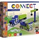 Set de construcție Klocki Connect 3în1 – camion și zonă de construcție L