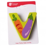 Clasică Literă V de Lemn