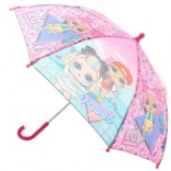 Umbrelă automată cu motiv păpuși L.O.L.