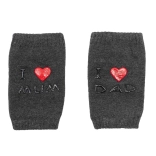 Genunchiere pentru copii cu ABS I love Mum & Dad, grafit