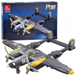 Set de construcție tehnic Avion de vânătoare P-38 Lightning