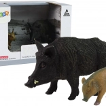 Set de Două Figurine Mistret și Pui - Animale de Pădure