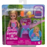 Păpușa Barbie Chelsea cu rucsac și pisicuță