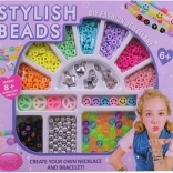 Set creativ de mărgele cu accesorii pentru copii