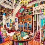 WOODEN CITY Puzzle din lemn Dorință în librărie 2 în 1, 4000 piese