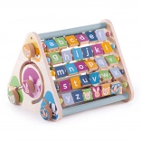 Triunghi activ din lemn Bigjigs Toys cu animale