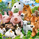 Puzzle 60 piese Farm Friends