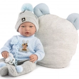 Păpușă realistă bebeluș Guca cu sunete și corp moale - 38 cm