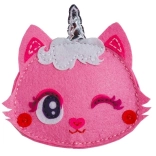 Set creativ – portofel pisicuță roz Roboței din fetru