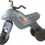 Bicicletă de echilibru Super Bike maxi, argintie, 48 cm