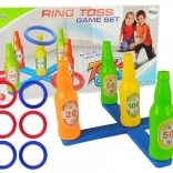 Aruncarea inelelor – sticle colorate cu scor pentru copii