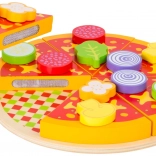 Set de pizza din lemn cu accesorii Small Foot