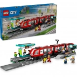 LEGO City tramvai urban cu stație