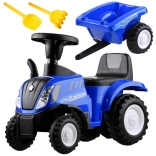 Tractor de jucărie cu remorcă pentru copii New Holland