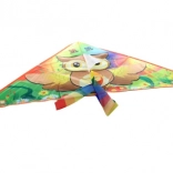 Zmeu z nylon cu motiv bufniță 125 × 63 cm