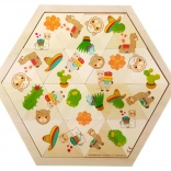 hess puzzle mozaic cu lamă 24 piese